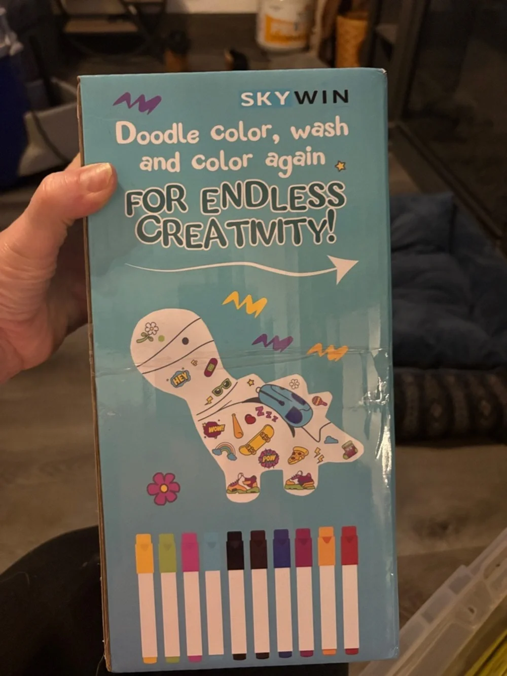 Kids Doodle Color Washable Toy - Blue